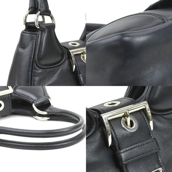 Prada Black Nappa Leather Re-Edition 2002 Moon Bag - Picture 4 of 6